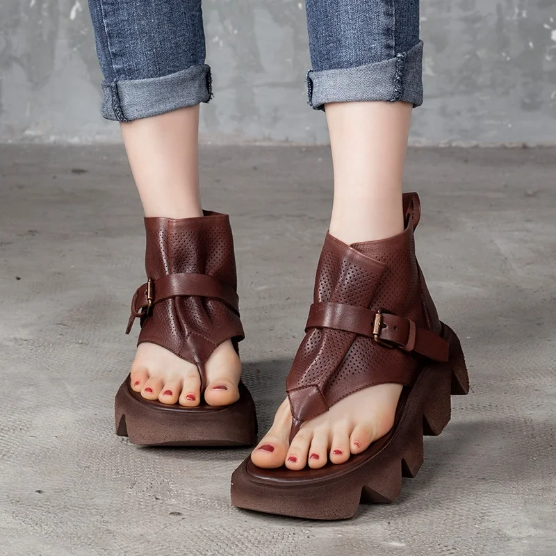 Handmade Platform Sandale Talons Femme Genuine Leather Chaussure Femme Talon 
Handmade Platform Sandale Talons Femme Genuine Leather Chaussure Femme Talon