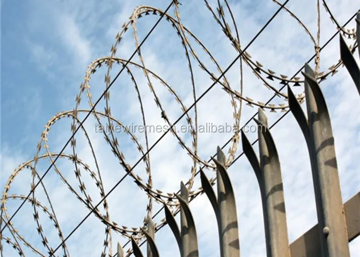 diameter electro galvanized bto-22 razor barbed wire razorwire