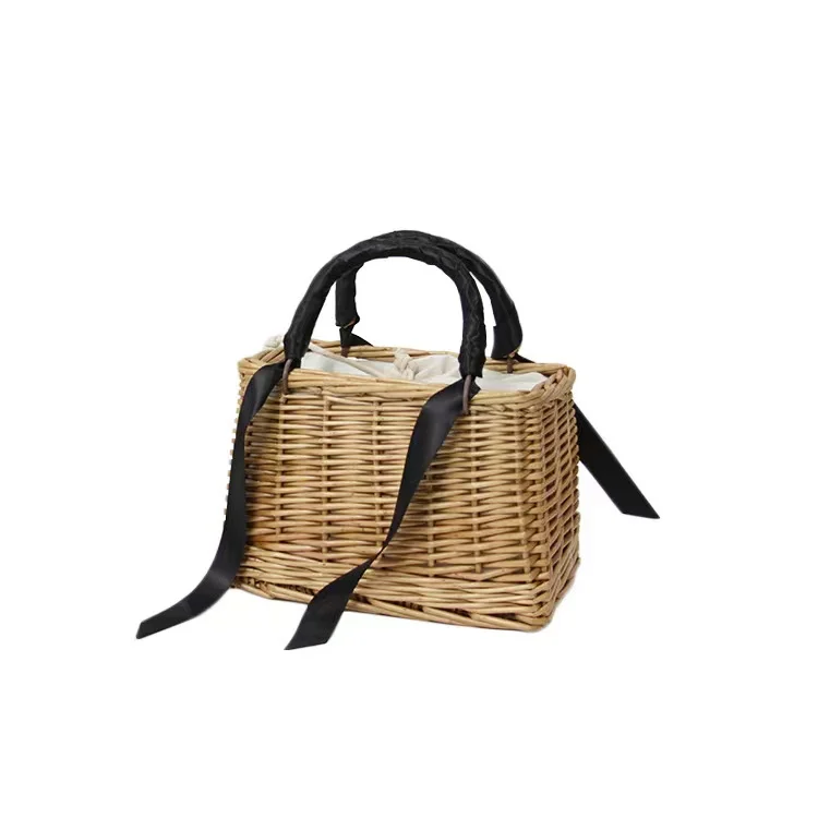 Boho Style DIY Manual Mini Bucket Straw Women Handbags Rectangle Rattan Bags Bali Woven
Boho Style DIY Manual Mini Bucket Straw Women Handbags Rectangle Rattan Bags Bali Woven