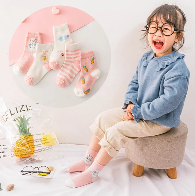0-9Years Children Cartoon Striped Baby Girls Rabbit Soft Cotton 5Pairs Gift Set Kids Cute Socks zt088
0-9Years Children Cartoon Striped Baby Girls Rabbit Soft Cotton 5Pairs Gift Set Kids Cute Socks zt088