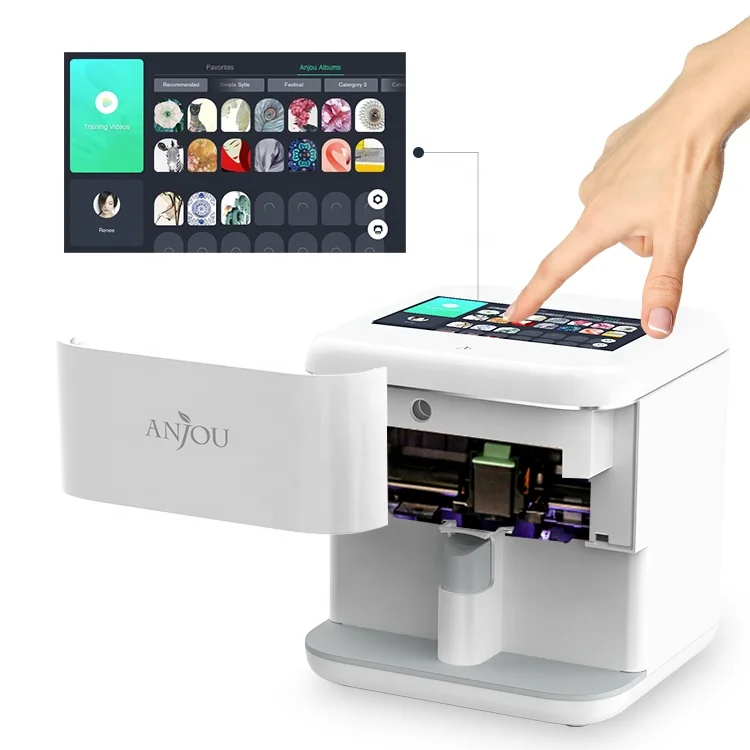 ANJOU 2020 DIY Nail Art Printing Machine Intelligent Manicure Robot 3D Nail Printer Machine
ANJOU 2020 DIY Nail Art Printing Machine Intelligent Manicure Robot 3D Nail Printer Machine