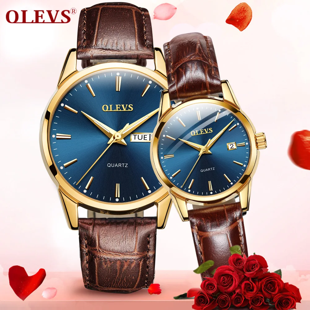 Lover's Watch For Couple Watches Luxury Brand Quartz Classic Valentine's Gift Set Auto Date Day Waterproof Wrist Watch
Lover's Watch For Couple Watches Luxury Brand Quartz Classic Valentine's Gift Set Auto Date Day Waterproof Wrist Watch