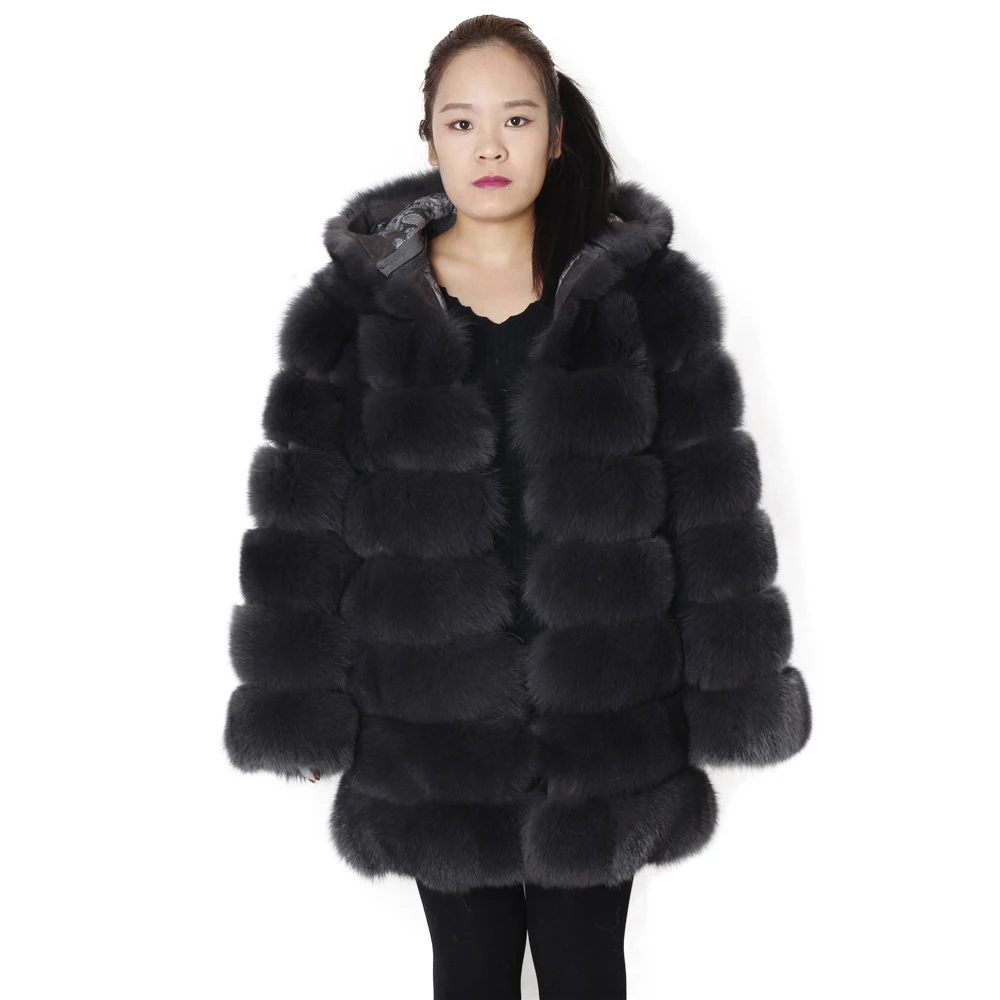 Drop Shipping Female long winter coat Plus Size hooded fox fur Coats Warm clothes Detachable Women's fur jackets, Natural or custom color
Drop Shipping Female long winter coat Plus Size hooded fox fur Coats Warm clothes Detachable Women's fur jackets, Natural or custom color