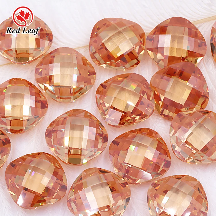 Redleaf Jewelry wholesale price zircon stone cushion cut champagne color double turtle face cz gemstones cubic zirconia
Redleaf Jewelry wholesale price zircon stone cushion cut champagne color double turtle face cz gemstones cubic zirconia
