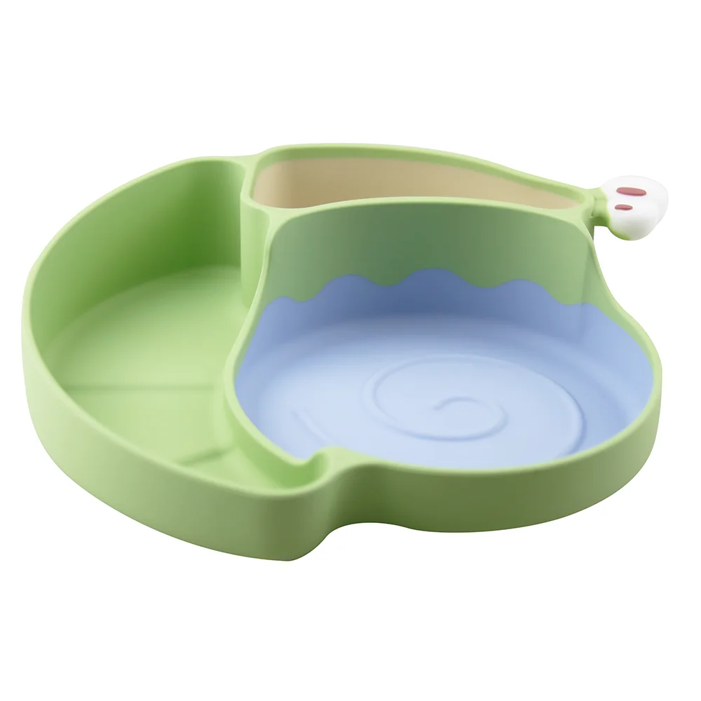 Amazon Top Sales Cute Cartoon Snails Silicone Suction Food Grade Baby Plate Anti Slip Silicone Children Plate, Green&pink
Amazon Top Sales Cute Cartoon Snails Silicone Suction Food Grade Baby Plate Anti Slip Silicone Children Plate, Green&pink