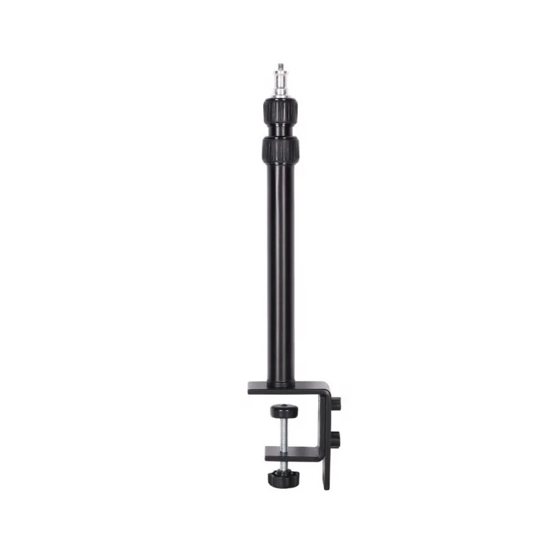 Takenoken Selfie Ring Light Phone Stand Aluminum Adjustable Desktop Mount C Clamp Light Stand with Rotatable Ball Head for Video, Black
Takenoken Selfie Ring Light Phone Stand Aluminum Adjustable Desktop Mount C Clamp Light Stand with Rotatable Ball Head for Video, Black
