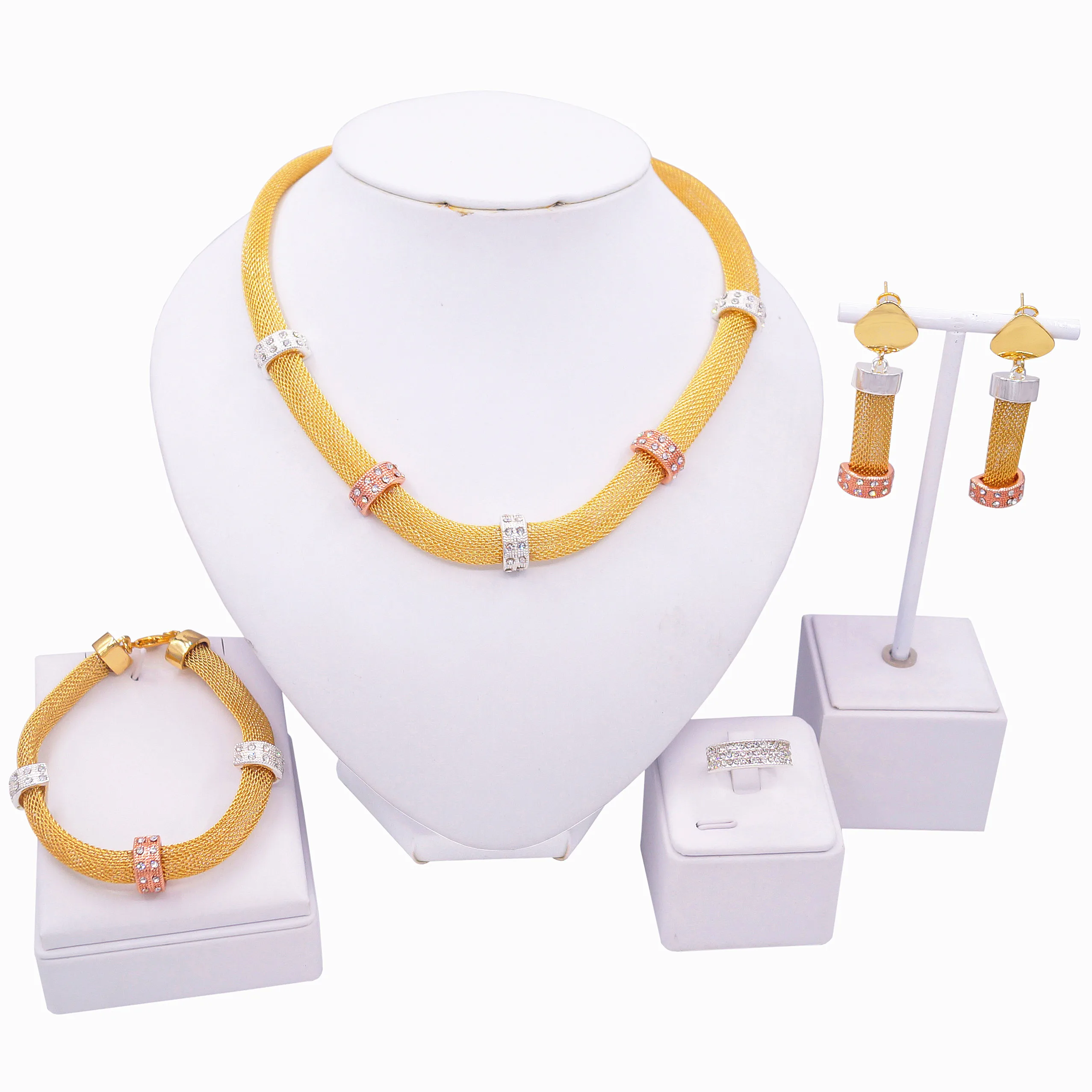 Fashion Gold-Plated Jewelry Set Dubai clothing with high jewelry ladies zircon necklace bracelet set suitable for all scenes
Fashion Gold-Plated Jewelry Set Dubai clothing with high jewelry ladies zircon necklace bracelet set suitable for all scenes