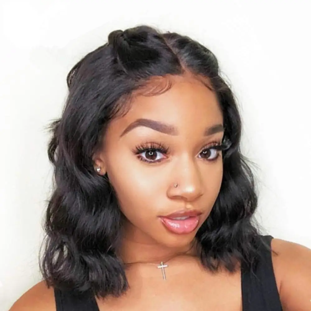 wholesale on time delivery virgin brazilian human hair 13x4 body wave human hair lace front wigs for women, Pure color
wholesale on time delivery virgin brazilian human hair 13x4 body wave human hair lace front wigs for women, Pure color