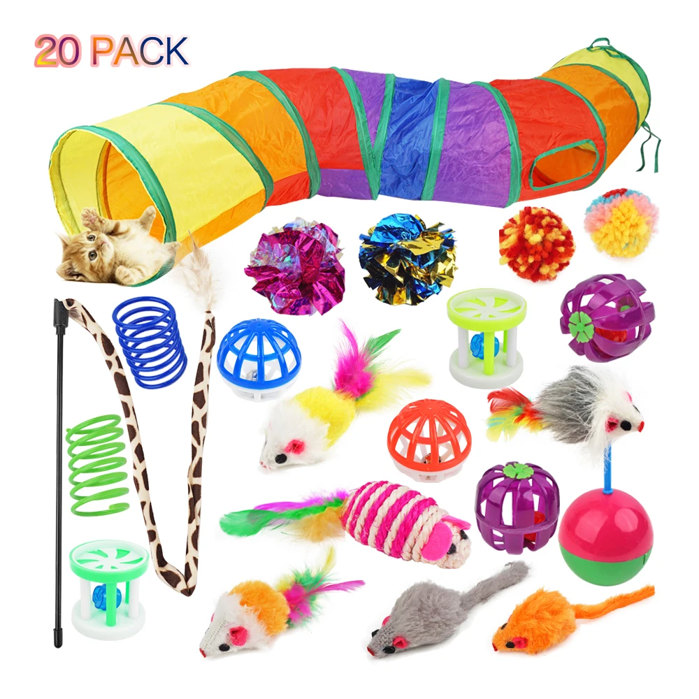 Eco-friendly wholesale new arrival 20pieces Cat Product pet toys 
Eco-friendly wholesale new arrival 20pieces Cat Product pet toys