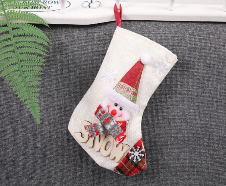 wholesale non-woven fabrics christmas socks gift for decoration