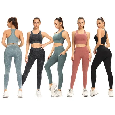 2021 Wholesale Apparel Women Seamless Yoga Outfits Two Pieces Yoga Sets with Side Pocket, 5 colors
2021 Wholesale Apparel Women Seamless Yoga Outfits Two Pieces Yoga Sets with Side Pocket, 5 colors