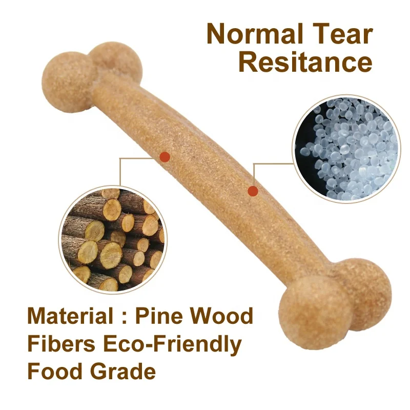 Pine Wood Fiber Material Eco-Friendly Food-Grade Bone Shape Chew Toy For Medium And Large Dog
Pine Wood Fiber Material Eco-Friendly Food-Grade Bone Shape Chew Toy For Medium And Large Dog