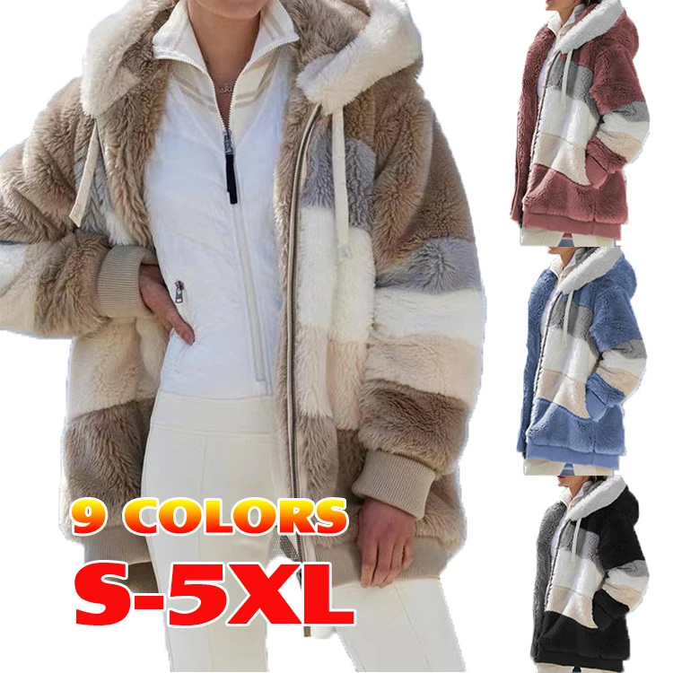 2021 Winter hot women's hooded coats fleece faux fur parkas jackets plus size multicolor patchwork coats for ladies women, Customized color
2021 Winter hot women's hooded coats fleece faux fur parkas jackets plus size multicolor patchwork coats for ladies women, Customized color