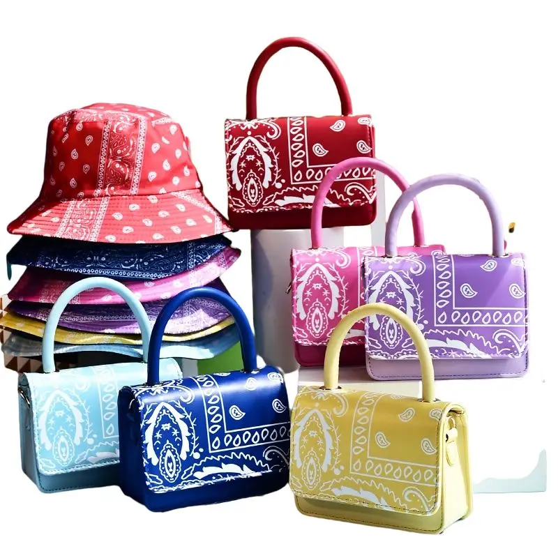 Bandana Print Purse For Women Cashew Flower Bucket Hat Purse Set Mini Handbags Women Hand Bags Ladies Purses, 7 color
Bandana Print Purse For Women Cashew Flower Bucket Hat Purse Set Mini Handbags Women Hand Bags Ladies Purses, 7 color