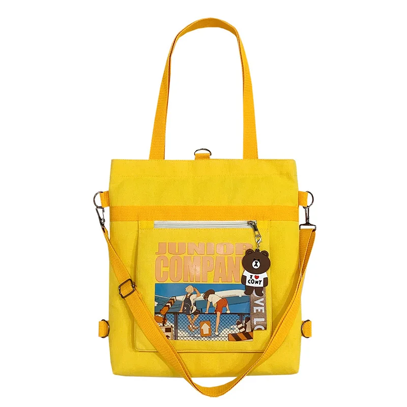 Hot selling ladies handmade folding shoulder shopping canvas storage bags with zipper pocket, Cartoon
Hot selling ladies handmade folding shoulder shopping canvas storage bags with zipper pocket, Cartoon