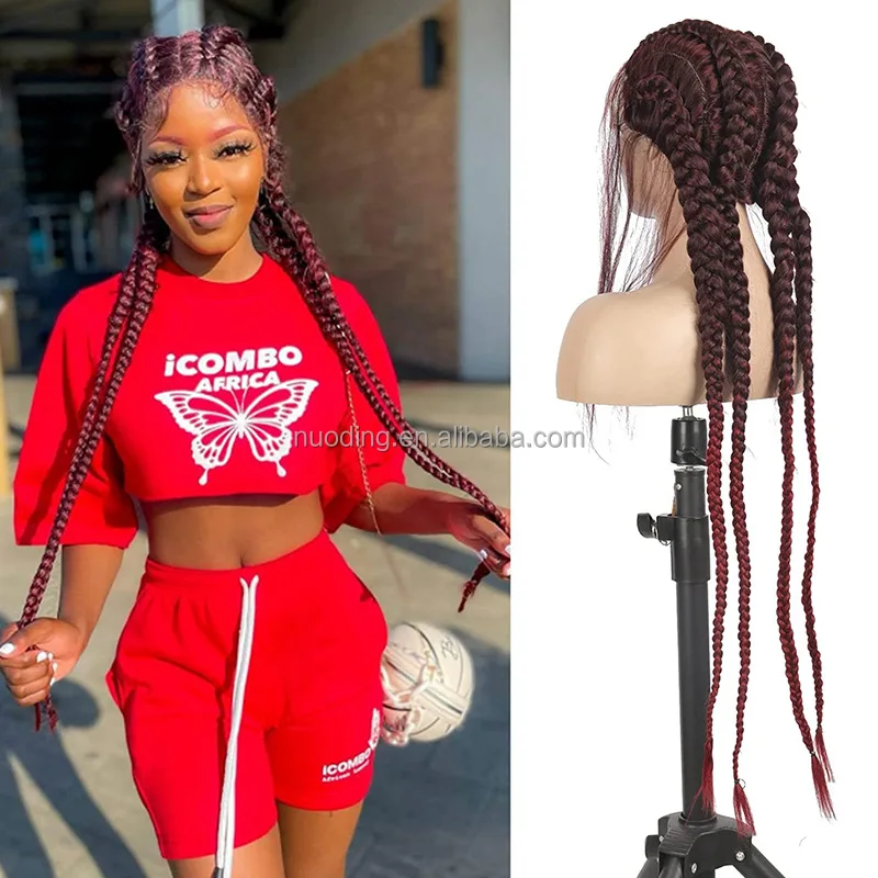 knotless wholesale transparent lace synthetic full braided laces hair wigs vendors front for african black women
knotless wholesale transparent lace synthetic full braided laces hair wigs vendors front for african black women