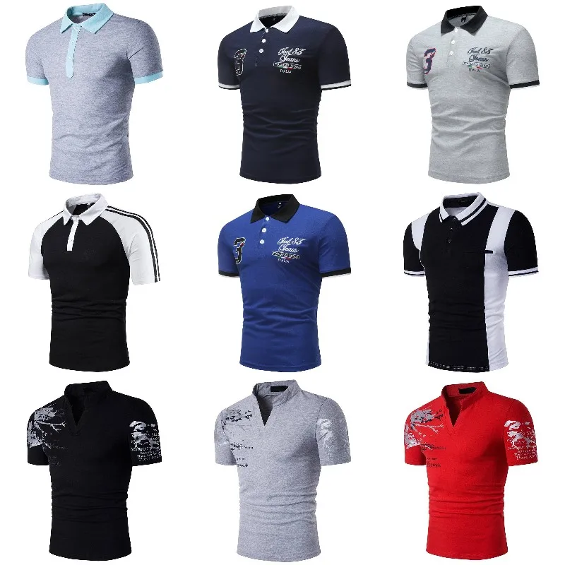 Competitive Price Good Quality Custom Logo Men's Short Sleeves Fit Sport Wear Polo T Shirts
Competitive Price Good Quality Custom Logo Men's Short Sleeves Fit Sport Wear Polo T Shirts