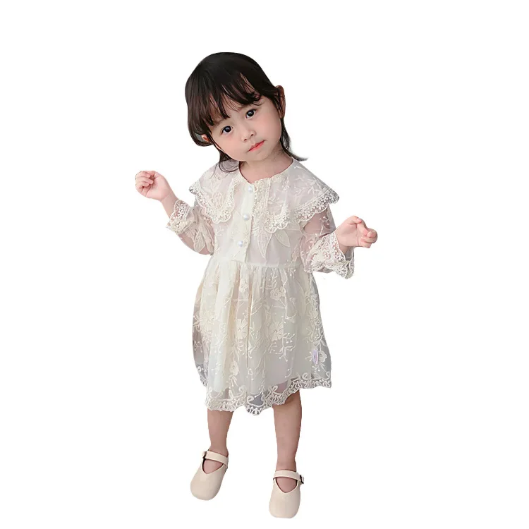 Bestselling Baroque style long sleeve cotton lapel white lace embroidered flower girls skirt skirt for children's parties, Apricot
Bestselling Baroque style long sleeve cotton lapel white lace embroidered flower girls skirt skirt for children's parties, Apricot