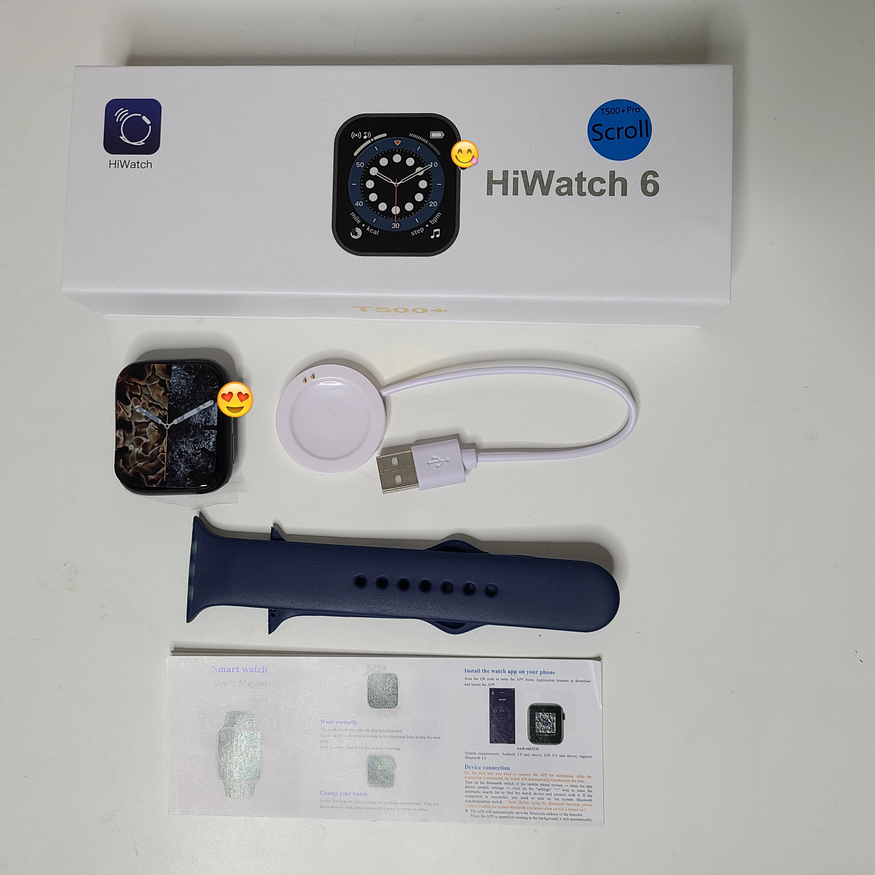 IWO16 T500 + pro 1.75 inch Infinite Big Screen Smart watch Heart Rate Monitor Blood Pressure t500+pro Smart Watch, Black , silver,rose gold
IWO16 T500 + pro 1.75 inch Infinite Big Screen Smart watch Heart Rate Monitor Blood Pressure t500+pro Smart Watch, Black , silver,rose gold