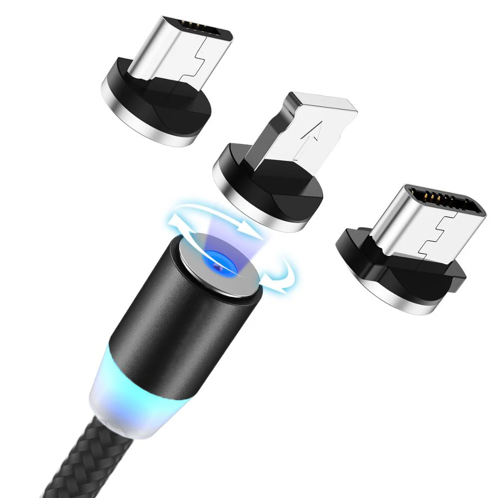 Hot Sale Universal 1M 1.5M 2M 3 in 1 LED Nylon Braided Type C Micro USB Magnetic Charging Cable for iPhone
Hot Sale Universal 1M 1.5M 2M 3 in 1 LED Nylon Braided Type C Micro USB Magnetic Charging Cable for iPhone