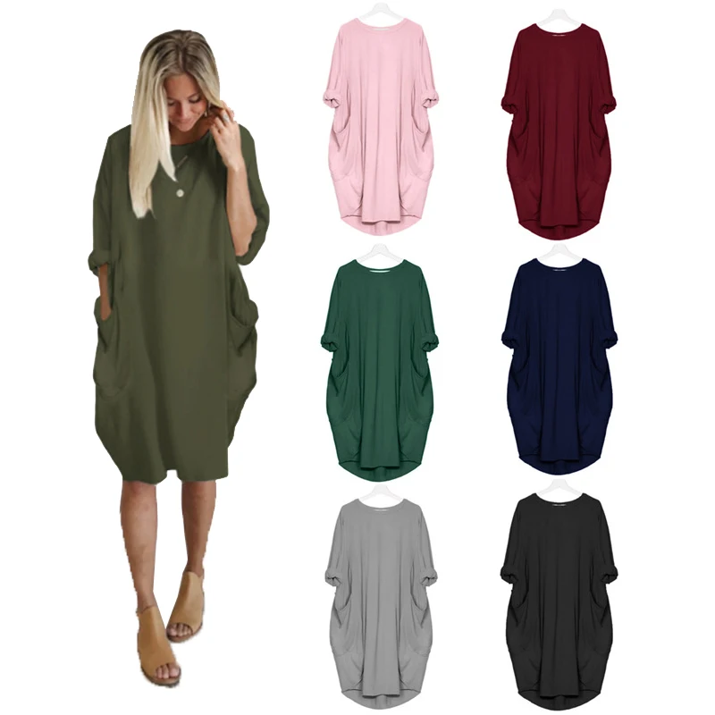 2021 hot casual long sleeve summer loose dress custom logo print women's maternity Big 4xl 5xl 6xl Plus Size women Dress
2021 hot casual long sleeve summer loose dress custom logo print women's maternity Big 4xl 5xl 6xl Plus Size women Dress