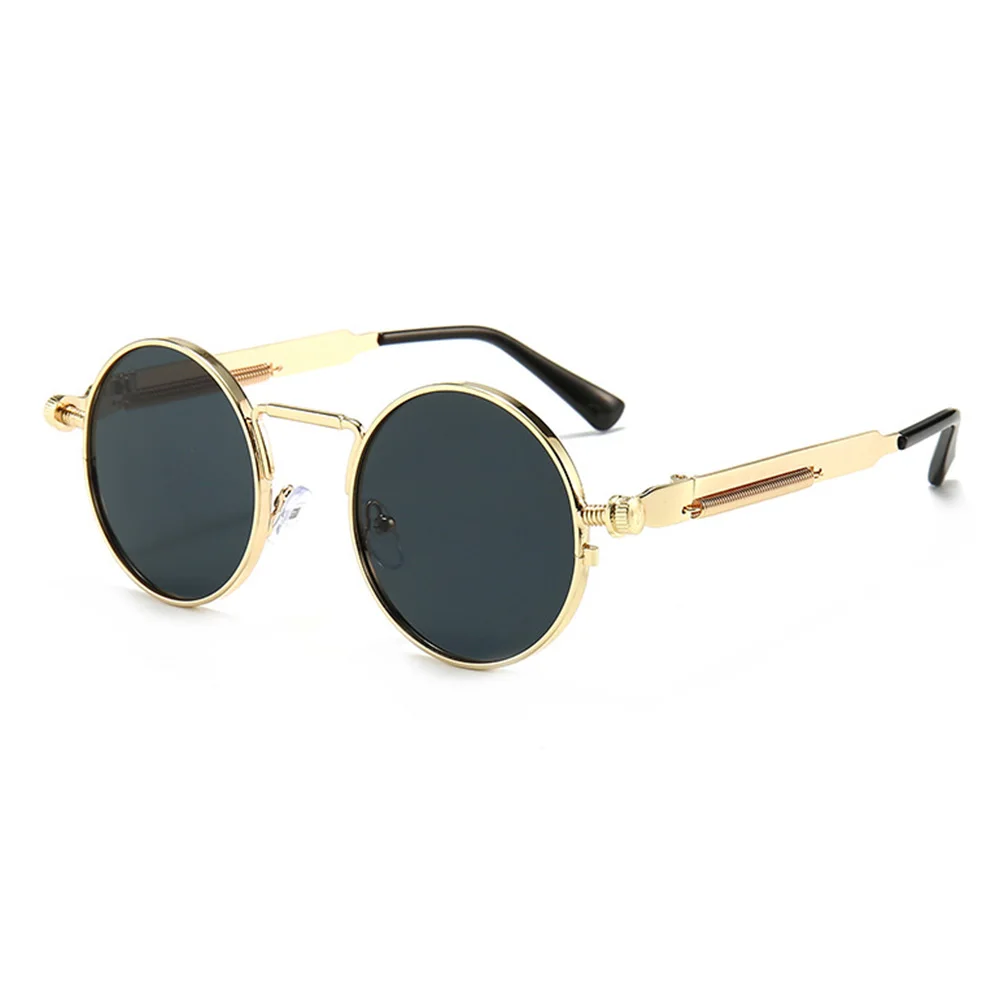 Vintage Round Punk Sunglasses Men's Spring Metal Steampunk Mirror For Men Women Retro Eyewear
Vintage Round Punk Sunglasses Men's Spring Metal Steampunk Mirror For Men Women Retro Eyewear