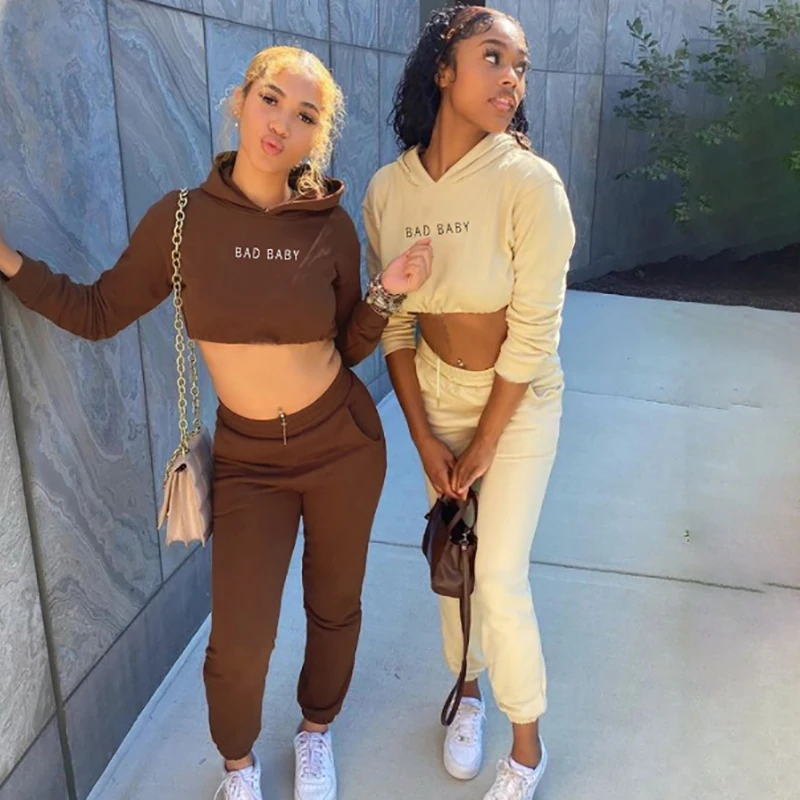 2021 Fall winter embroidery letter crop hoodie short high waist casual tracksuit 2 piece set women
2021 Fall winter embroidery letter crop hoodie short high waist casual tracksuit 2 piece set women