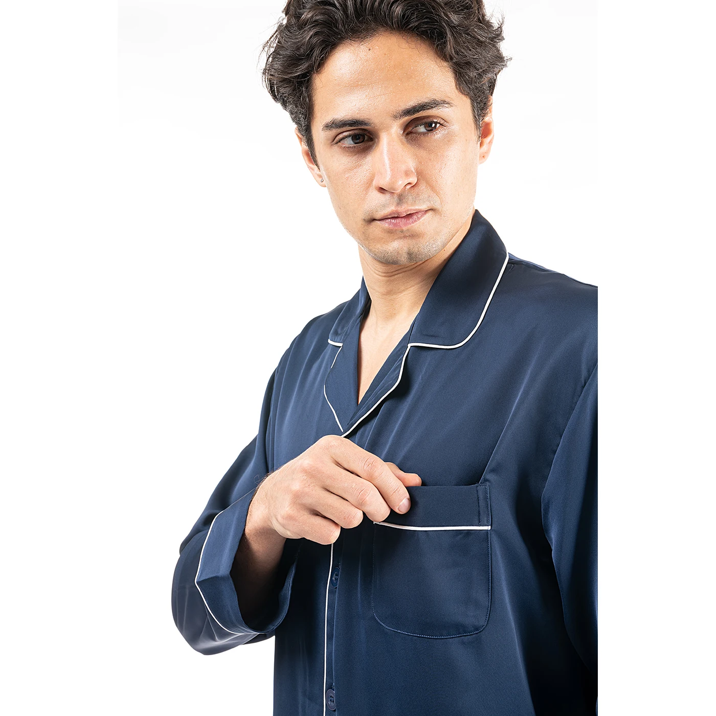 Custom Lounge Sleepwear Pyjamas Mens Long Sleeve Pajamas Set Men's 2 Pieces Night Sleep Wear men plaid pants
Custom Lounge Sleepwear Pyjamas Mens Long Sleeve Pajamas Set Men's 2 Pieces Night Sleep Wear men plaid pants