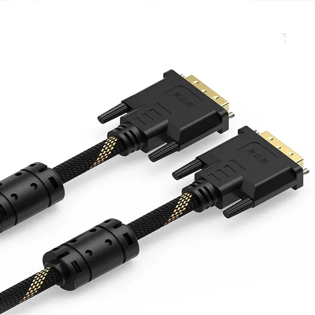 24+1 DVI D male to male double connection cable for high resolution digital video monitor cable
24+1 DVI D male to male double connection cable for high resolution digital video monitor cable