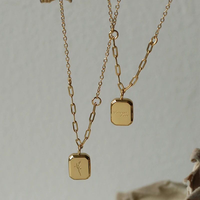 MICCI Wholesale Non Tarnish Free Waterproof Jewelry 18K Gold Plated Stainless Steel Square Charm Pendant Lavender Necklace
MICCI Wholesale Non Tarnish Free Waterproof Jewelry 18K Gold Plated Stainless Steel Square Charm Pendant Lavender Necklace