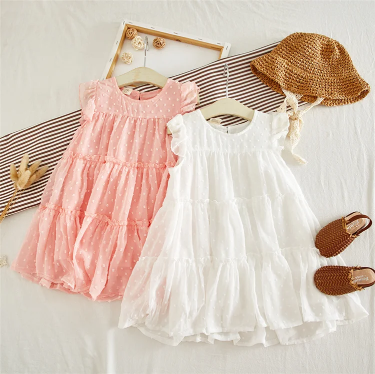 Kids Dress for Summer Cute Dot Printing A-line Baby Girl Dresses Sleeveless Toddler Girls Dress Casual Cotton Super Soft, White, pink
Kids Dress for Summer Cute Dot Printing A-line Baby Girl Dresses Sleeveless Toddler Girls Dress Casual Cotton Super Soft, White, pink