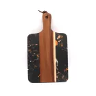 Acacia wood and marble cutting blocks board with handle