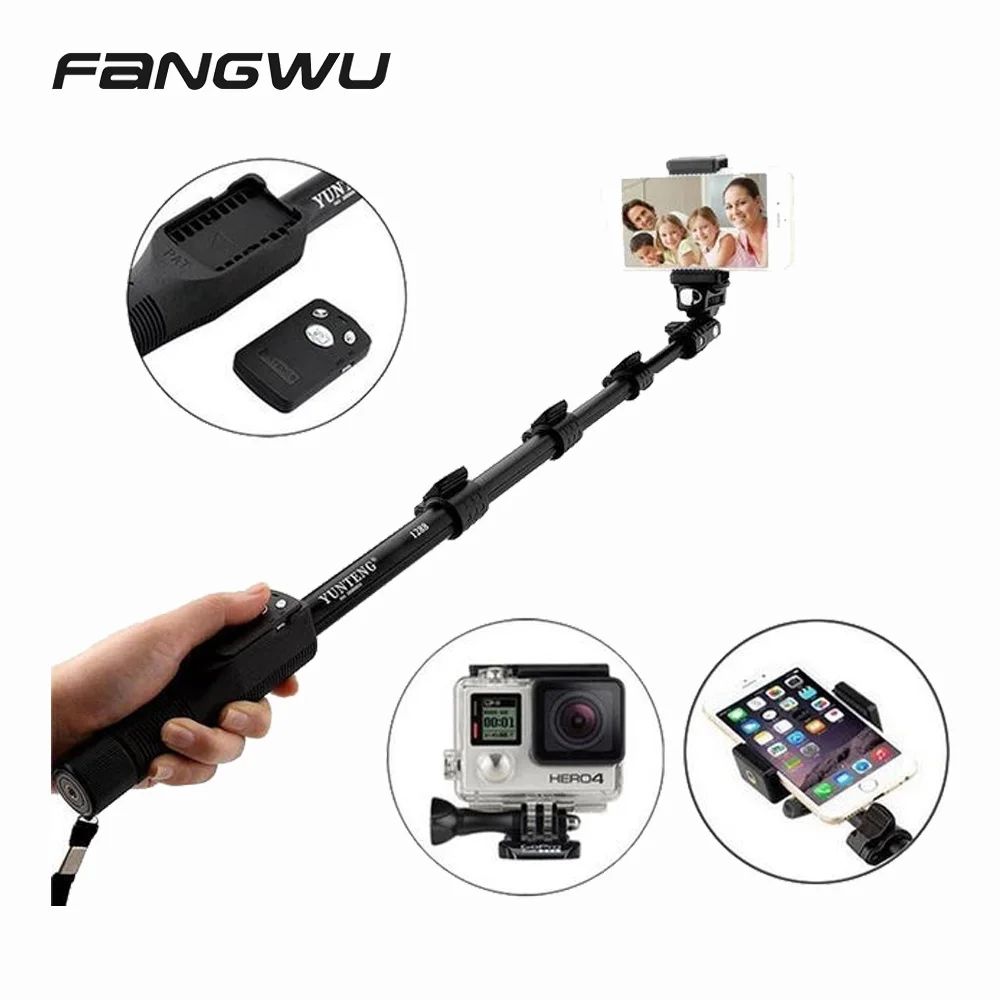 Extendable Monopod for dslr Camera or Smartphone with Bluetooth Shutter