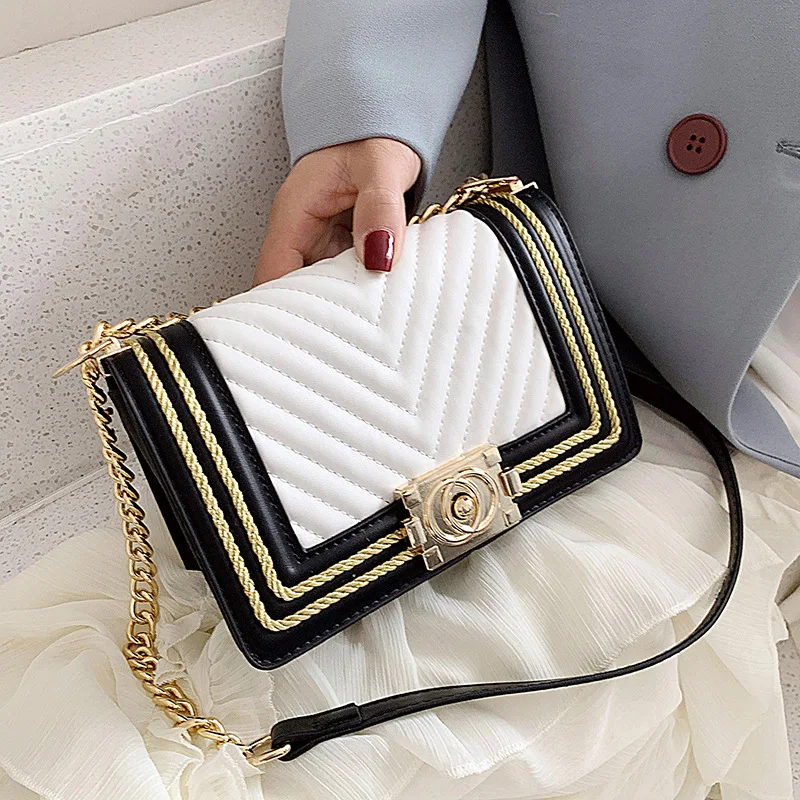 RTS High-grade Ladies Stylish Chain Leather Hand Bags Purses Luxury Designers Shoulder Handbags For Women, 4 colors option
RTS High-grade Ladies Stylish Chain Leather Hand Bags Purses Luxury Designers Shoulder Handbags For Women, 4 colors option