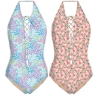 High Quality One Piece Swimwear Custom Pattern Swimsuit Lady t Letter Print Beach Sexy bikini Swimsuit