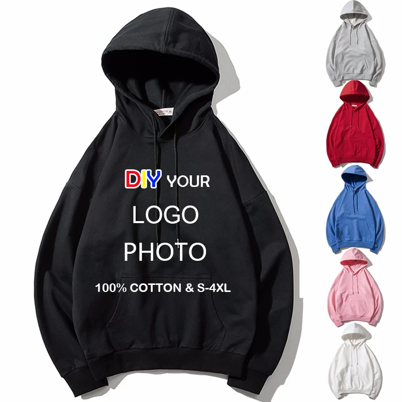 Men/Women Custom hoodies DIY Logo Photo Text Print hooded Hoodie Embroidery Customized sweatshirt cotton high quality streetwear
Men/Women Custom hoodies DIY Logo Photo Text Print hooded Hoodie Embroidery Customized sweatshirt cotton high quality streetwear