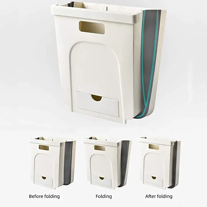 Braoses Hanging Trash Can for Kitchen Cabinet Door, Small Collapsible Foldable Waste Bins, Hanging Trash Holder for Bathroom Bed, Brown / white
Braoses Hanging Trash Can for Kitchen Cabinet Door, Small Collapsible Foldable Waste Bins, Hanging Trash Holder for Bathroom Bed, Brown / white