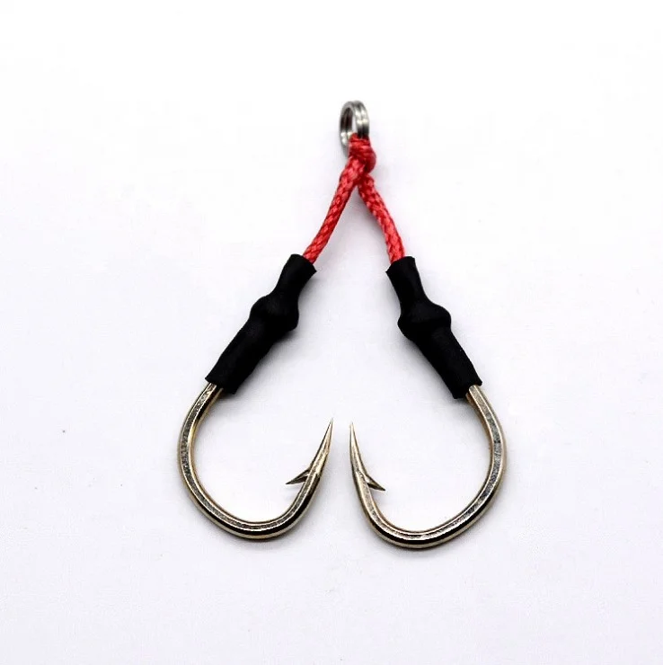 high carbon steel hook 10# 12# 13# 14# 15# 16# 18# 20# fishing jig hooks Assist jig fishing double hook with barb, Shown as photo
high carbon steel hook 10# 12# 13# 14# 15# 16# 18# 20# fishing jig hooks Assist jig fishing double hook with barb, Shown as photo
