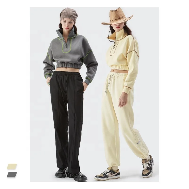 2021 Autumn New Women'S Casual Contrast Color Semi Zipper Pullover Sweater Slim Fit Short Stand Collar Top
2021 Autumn New Women'S Casual Contrast Color Semi Zipper Pullover Sweater Slim Fit Short Stand Collar Top