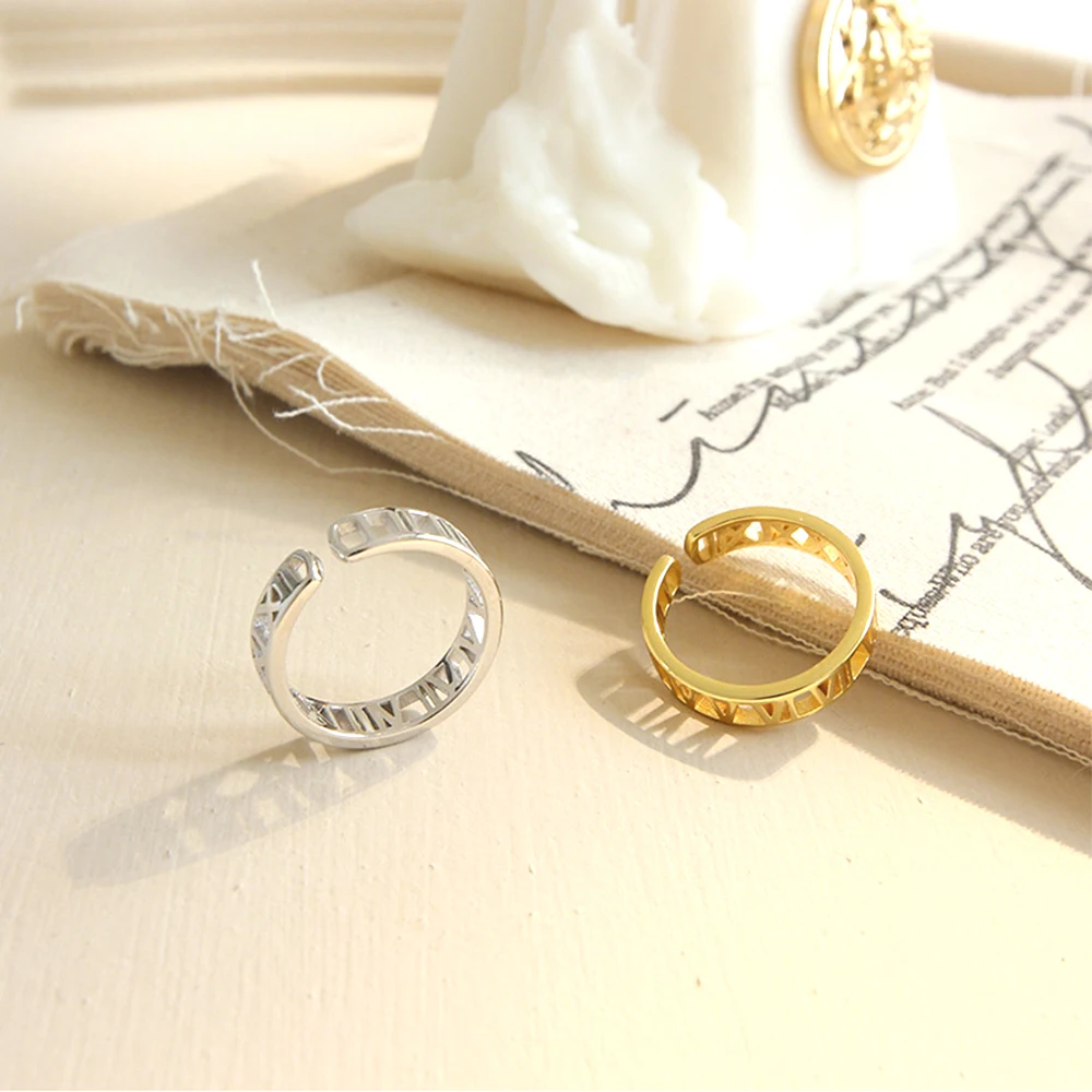 2021 925 Sterling Silver Roman Numerals Hollow Ring 18k Gold Plated Jewelry Factory Custom Wholesale For Women
2021 925 Sterling Silver Roman Numerals Hollow Ring 18k Gold Plated Jewelry Factory Custom Wholesale For Women