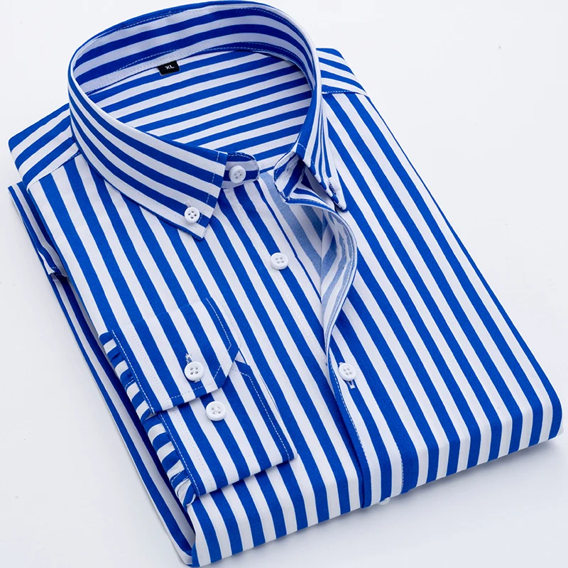 Hot sale modern design man shirts long sleeve vertical stripe casual printed Plus Size male shirt, Multi-option
Hot sale modern design man shirts long sleeve vertical stripe casual printed Plus Size male shirt, Multi-option