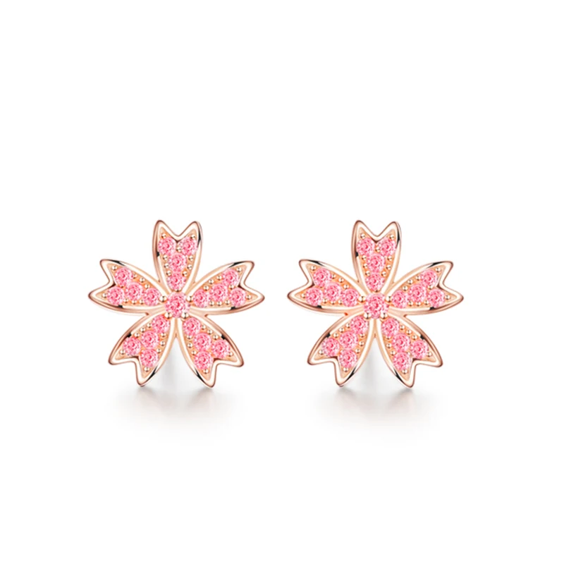 Dropshipping S925 Trendy 2022 Romantic Pink Zirconia 925 Sterling Silver Cherry Blossom Flower Earrings Jewelry
Dropshipping S925 Trendy 2022 Romantic Pink Zirconia 925 Sterling Silver Cherry Blossom Flower Earrings Jewelry