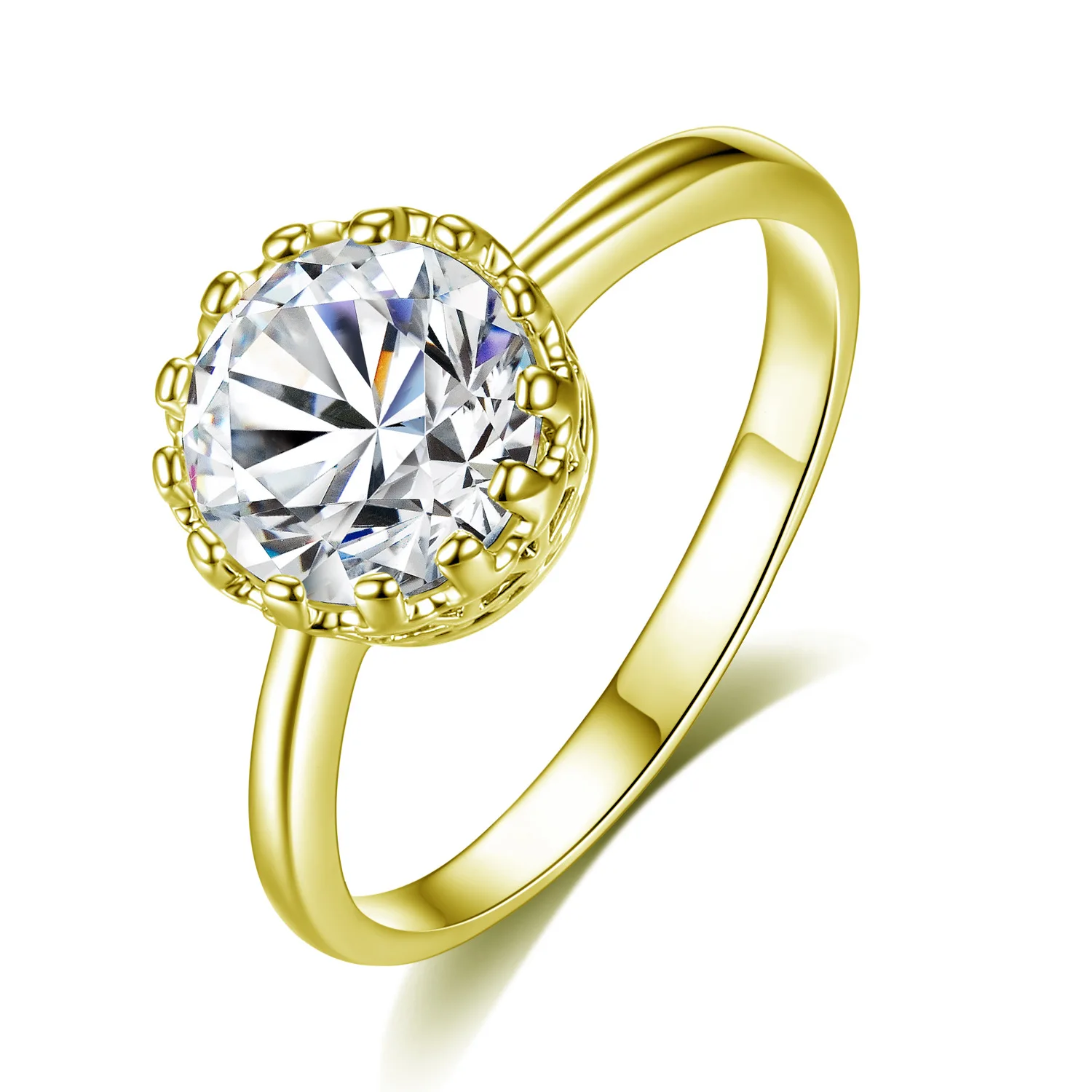 Wholesale Gothic Gold Crown Ring Zircon Jewelry 18K White Gold Ring Wedding For Women
Wholesale Gothic Gold Crown Ring Zircon Jewelry 18K White Gold Ring Wedding For Women