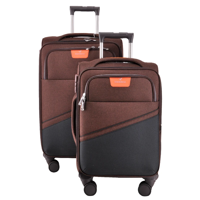 2020 new design expandable nylon travel luggage mixed color suitcase carry-on luggage 20"24" orange 2 pieces luggage set, Black, blue, brown, grey, red, customized
2020 new design expandable nylon travel luggage mixed color suitcase carry-on luggage 20"24" orange 2 pieces luggage set, Black, blue, brown, grey, red, customized