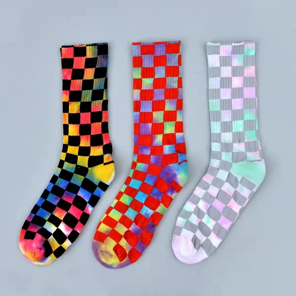 Fashion trend Novelty Check Tie Dye Crew Calf Tube Sports socks for Men Women, Custom color
Fashion trend Novelty Check Tie Dye Crew Calf Tube Sports socks for Men Women, Custom color