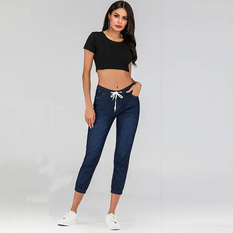 PEARL Women's Summer Jeans Lacing Washed Solid Color Lanterns Denim Trousers Woman Jeans 2021
PEARL Women's Summer Jeans Lacing Washed Solid Color Lanterns Denim Trousers Woman Jeans 2021