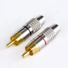 Gold Plated Solder Connector RCA Male Plug