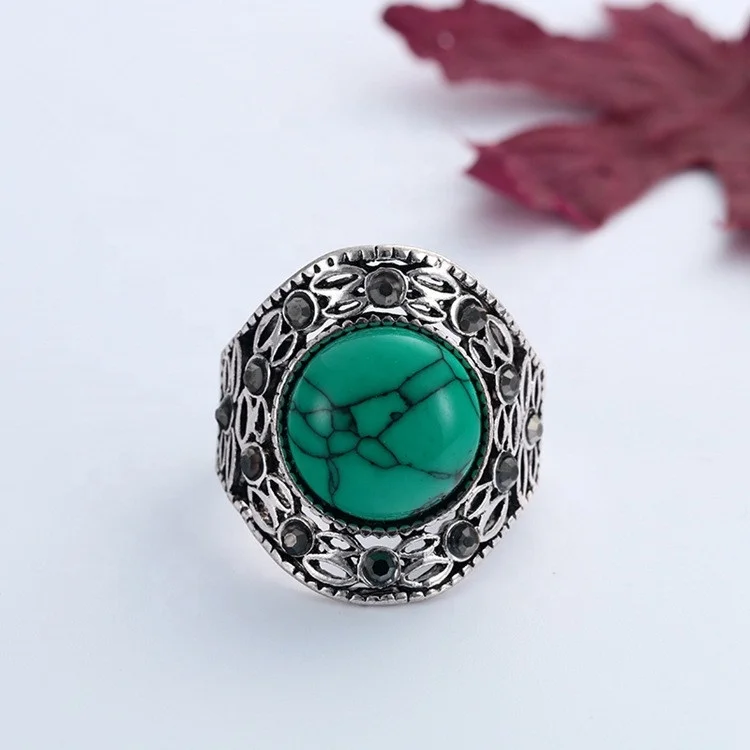European Men Vintage Navajo Gold Plated Heavy Braided Design Round Turquoise Finger Rings Anillo
European Men Vintage Navajo Gold Plated Heavy Braided Design Round Turquoise Finger Rings Anillo