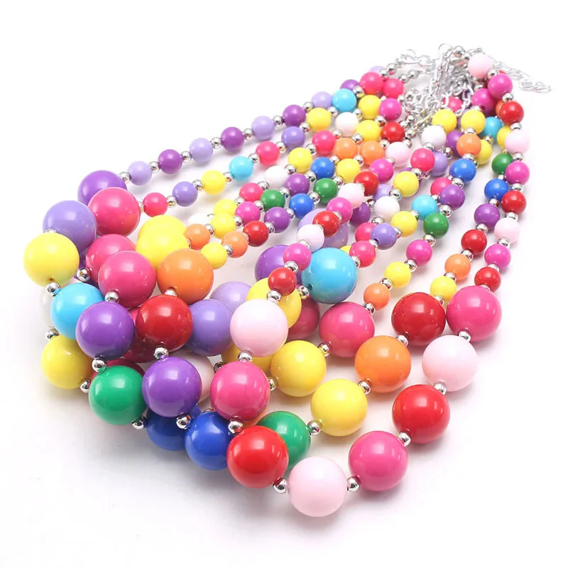 In stock handmade rainbow colorful children ornament cute baby girls chunky beads necklace, As picture show
In stock handmade rainbow colorful children ornament cute baby girls chunky beads necklace, As picture show