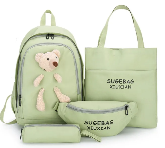 Wholesale 4pcs/set Outdoor bagpack casual kids backpack children cute canvas school bags for teenagers, Customized color
Wholesale 4pcs/set Outdoor bagpack casual kids backpack children cute canvas school bags for teenagers, Customized color